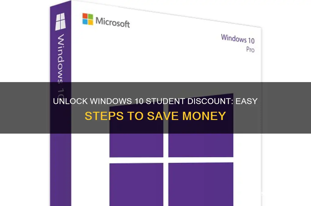 how to get student discount on windows 10