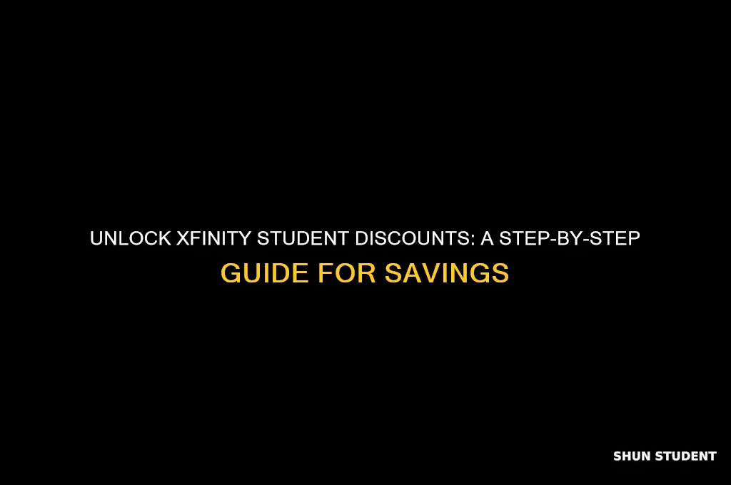 how to get student discount on xfinity