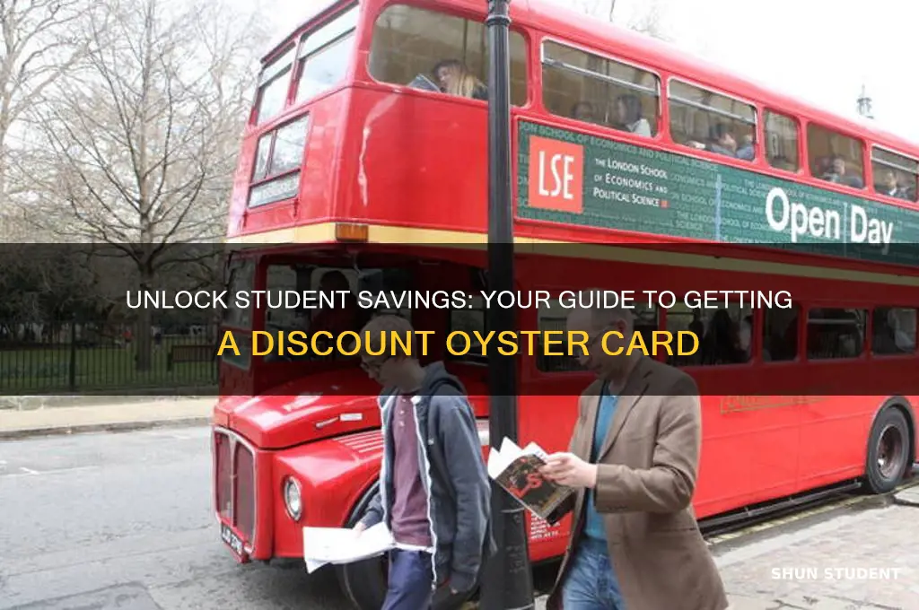 how to get student discount oyster card