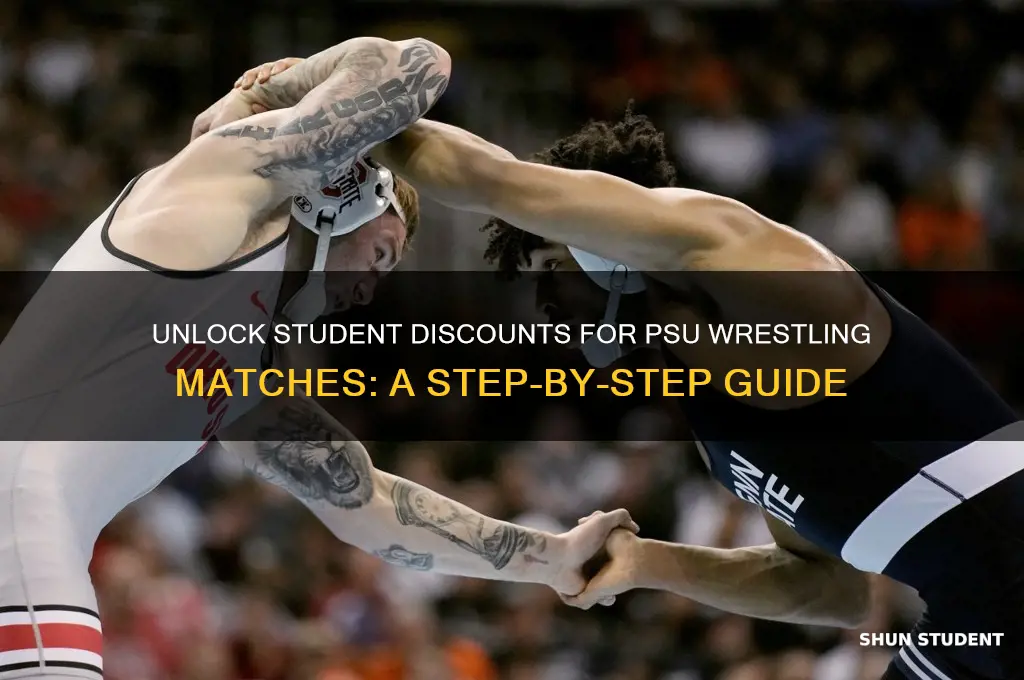 how to get student discount psu wrestling