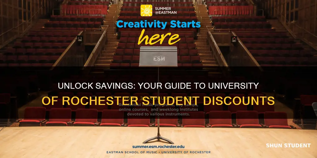 how to get student discount university of rochester