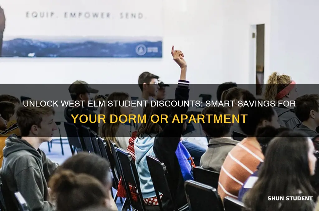 how to get student discount west elm