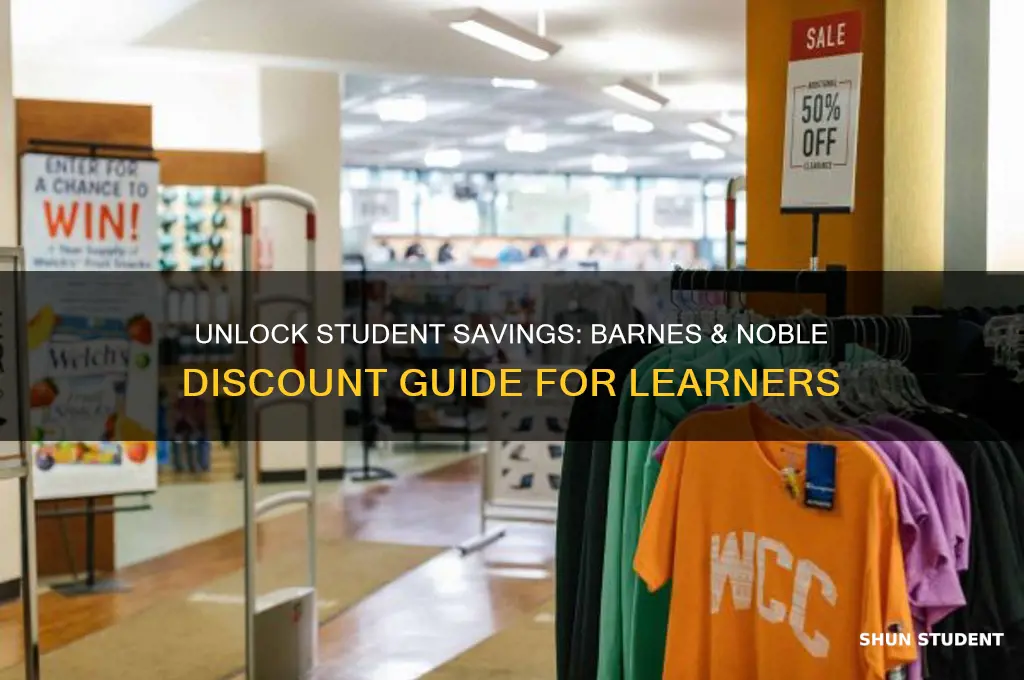 how to get student discounts at barnes and noble