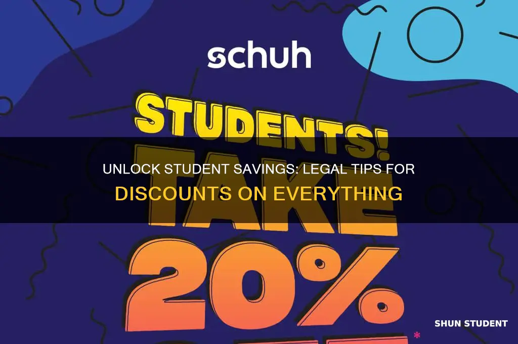 how to get student discounts legally