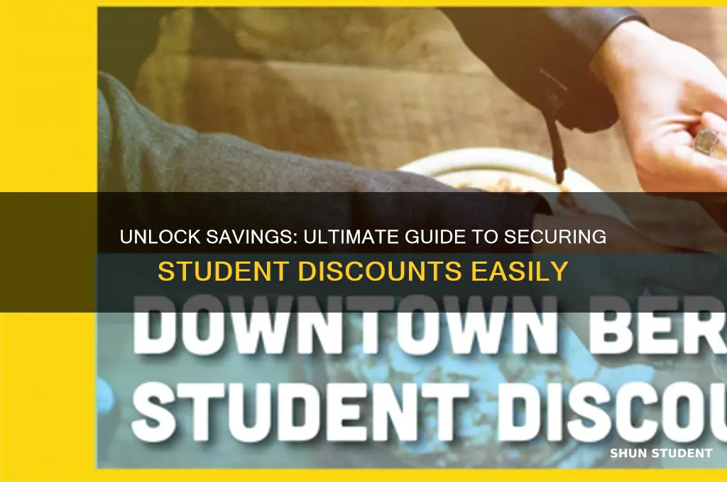 how to get student discounts