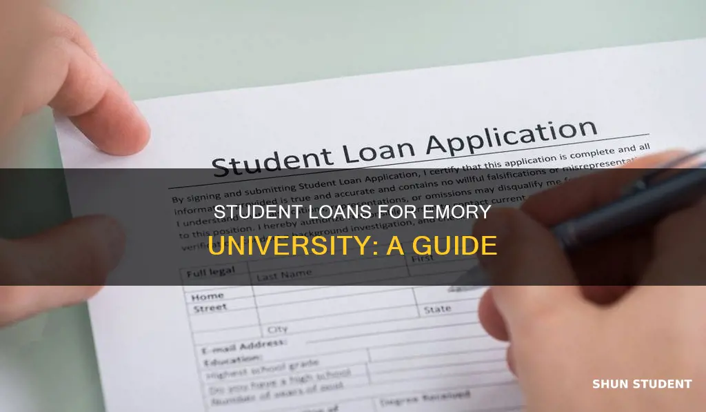 how to get student loans for emory university