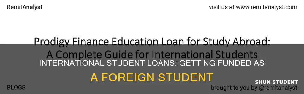 how to get student loans for international students