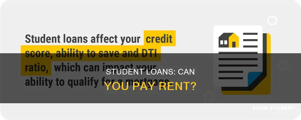 how to get student loans to pay for rent