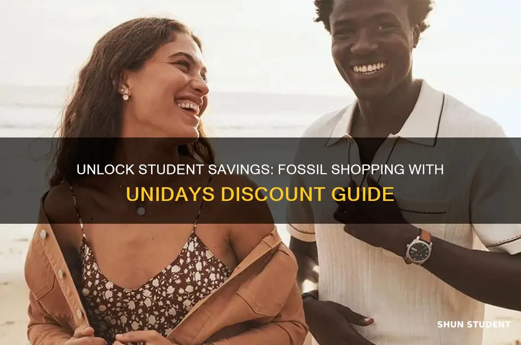 how to get students discount unidays when shopping with fossil
