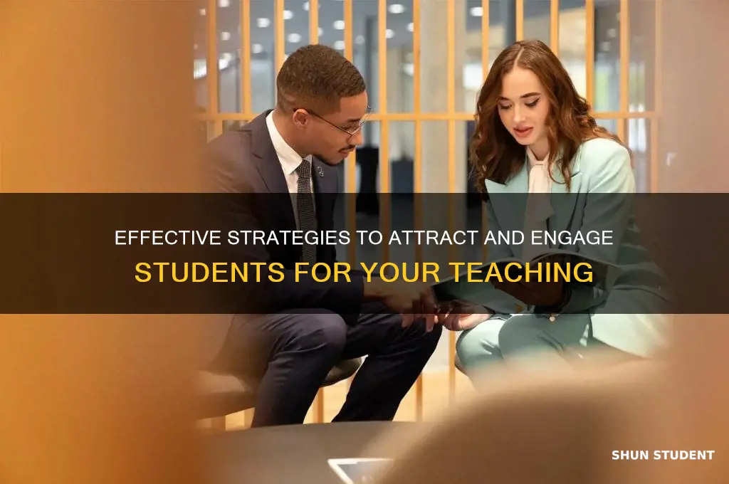 how to get students for teaching