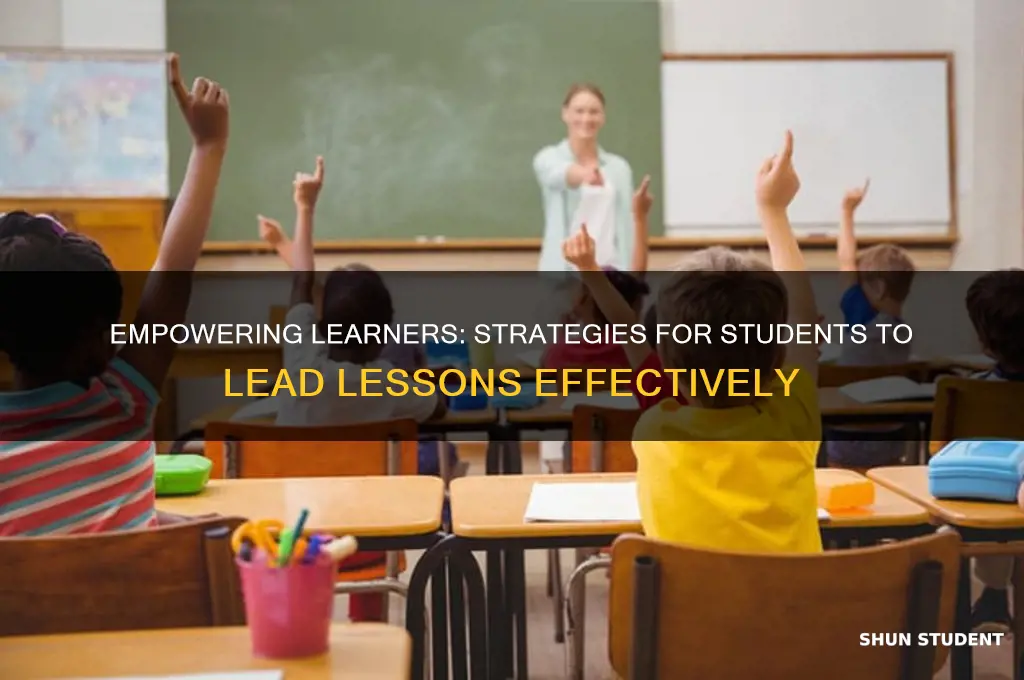 how to get students to teach a lesson
