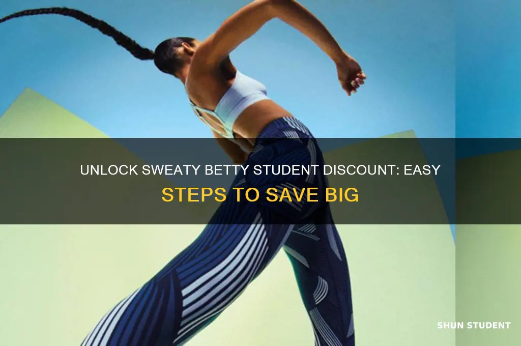 how to get sweaty betty student discount