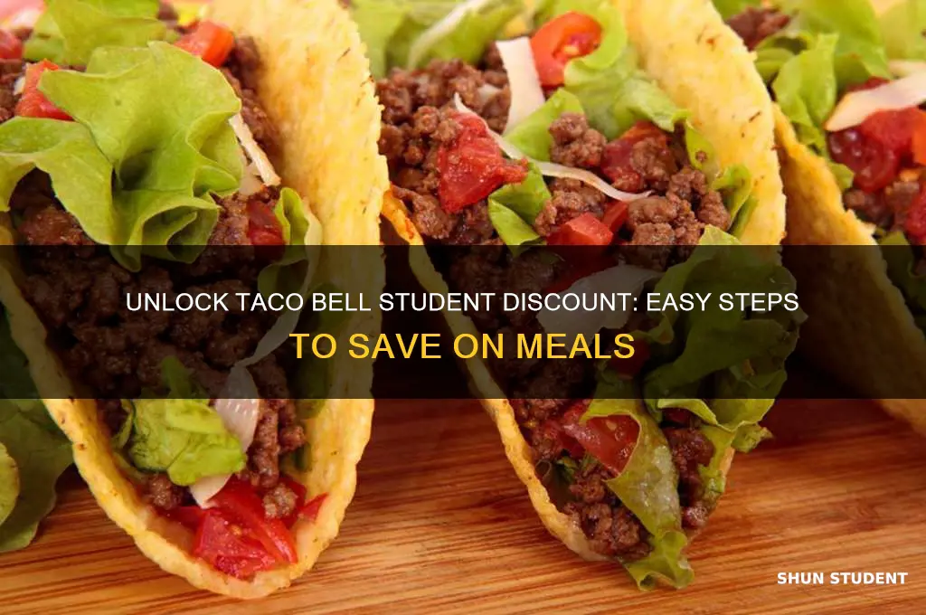how to get taco bell student discount