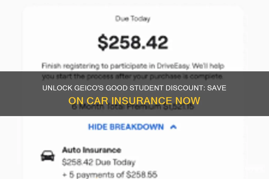 how to get the good student discount at geico