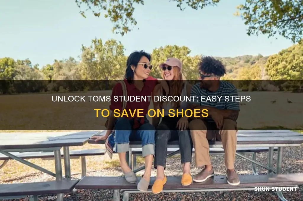 how to get toms student discount