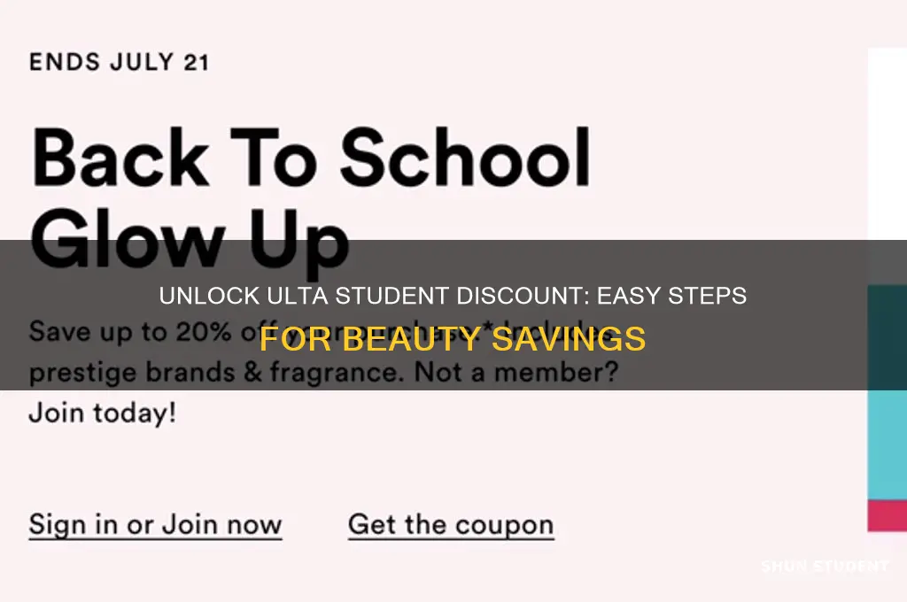 how to get ulta student discount