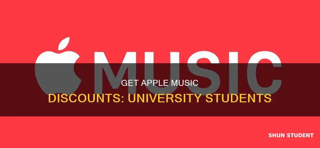 how to get university student apple music