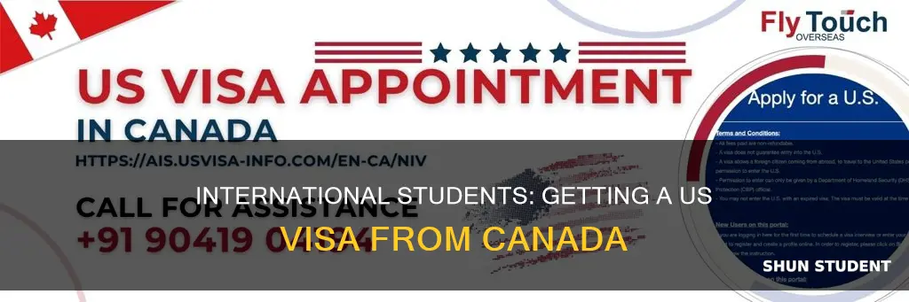 how to get us visa from canada for international students