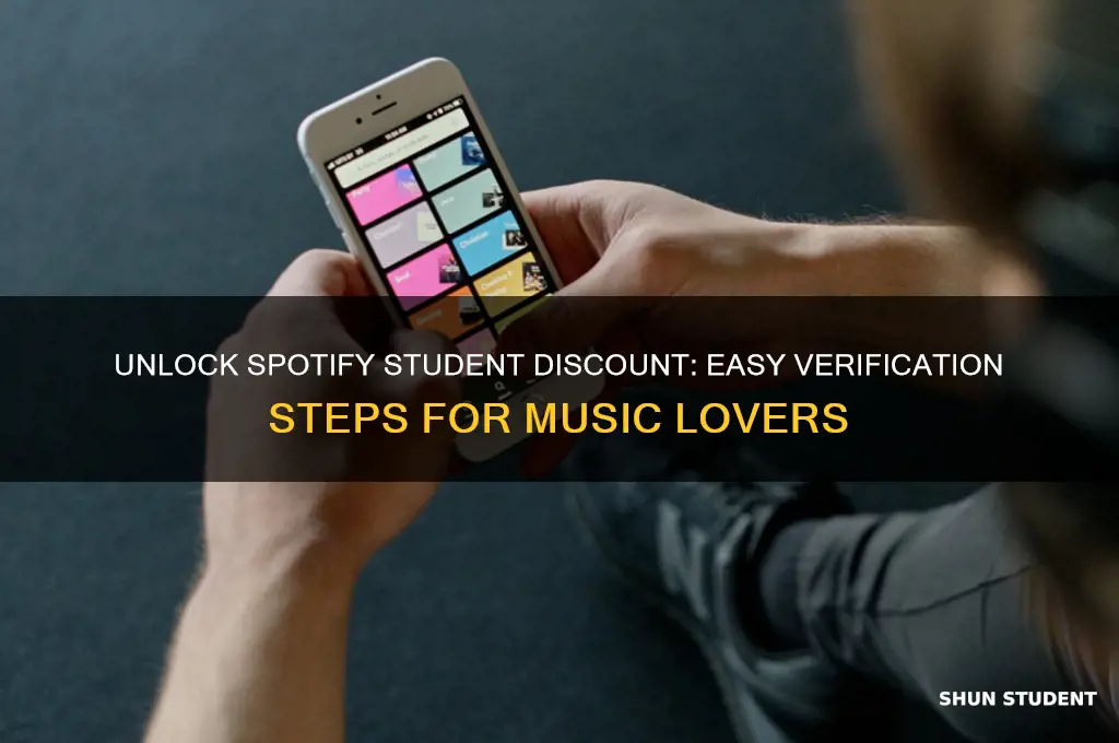 how to get verified for spotify student discount