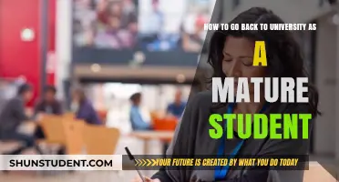 Returning to University: A Guide for Mature Students