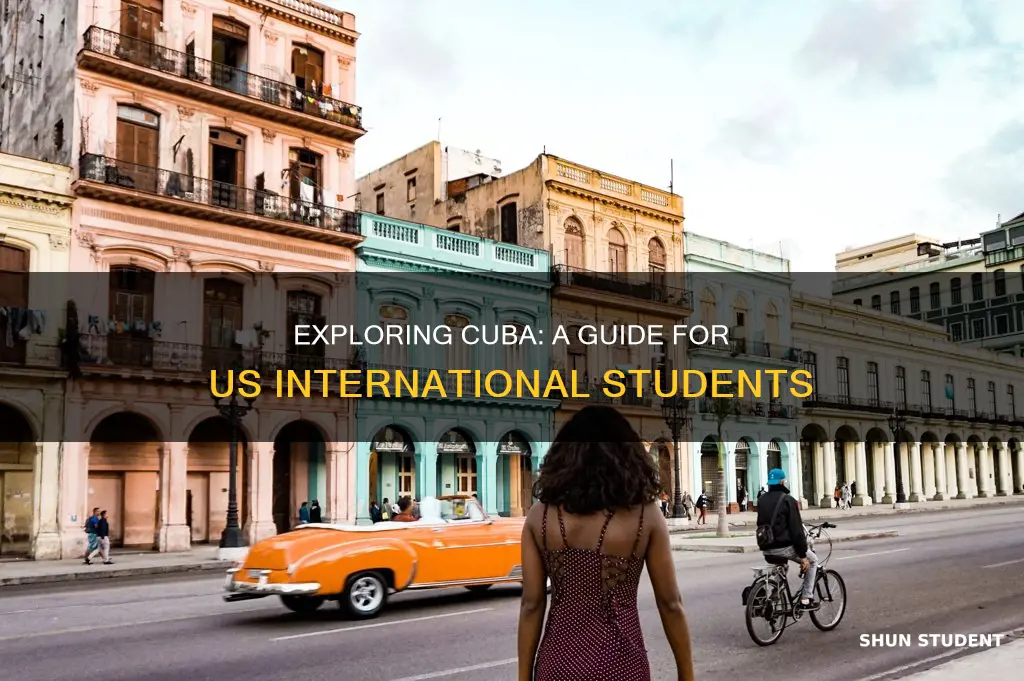 how to go cuba from usa as international students