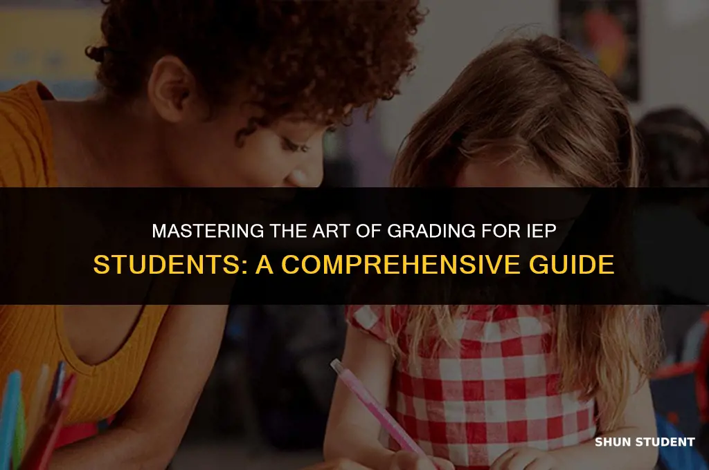 how to grade iep students