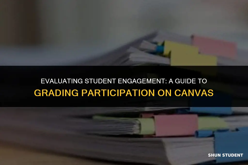 how to grade students for participation on canvas