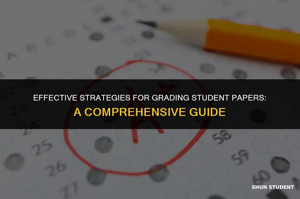how to grade students papers