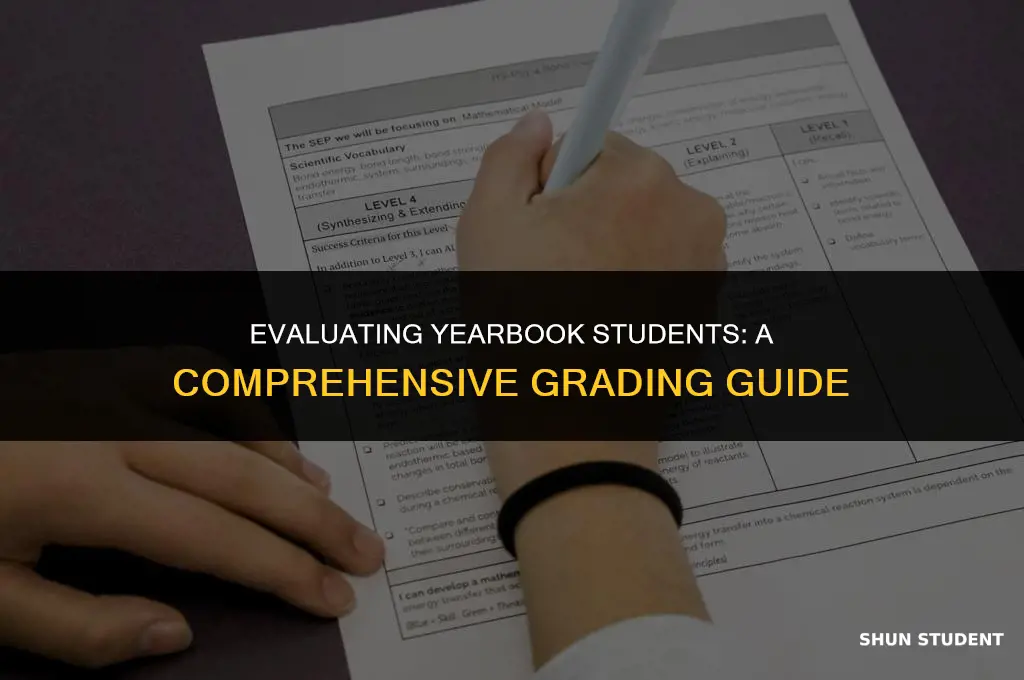 how to grade yearbook students