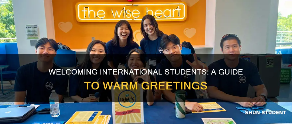 how to greet international students