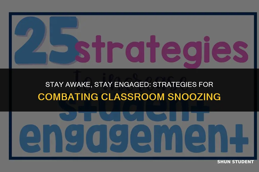how to handle students sleeping in class