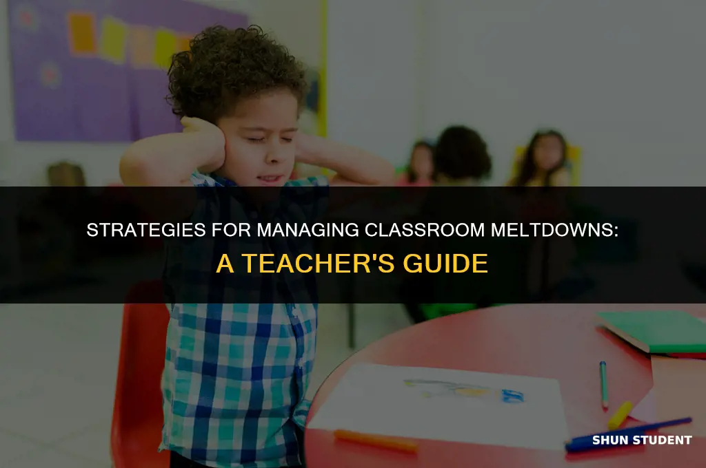 how to handle students who melt down during class