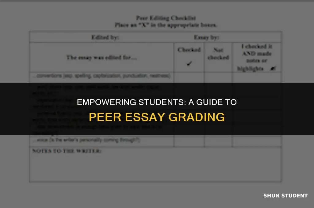 how to have students grade essays