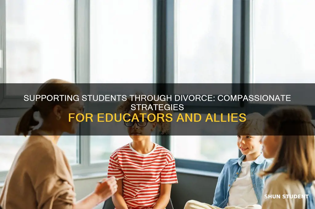 how to help a student going through a divorce