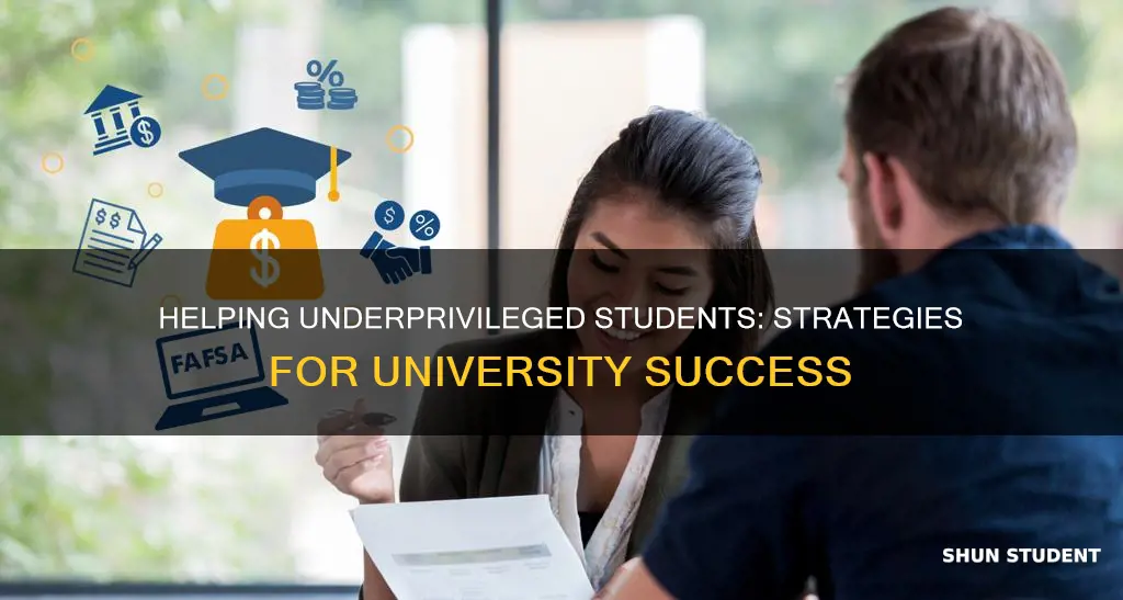 how to help poor students at university