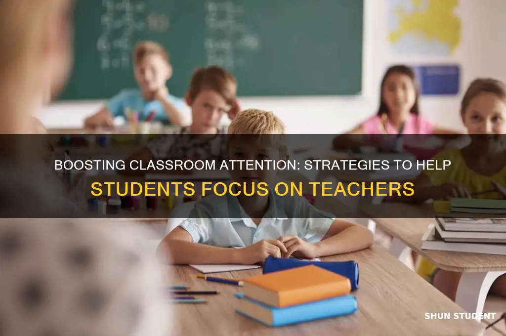 how to help students with focusing on teacher