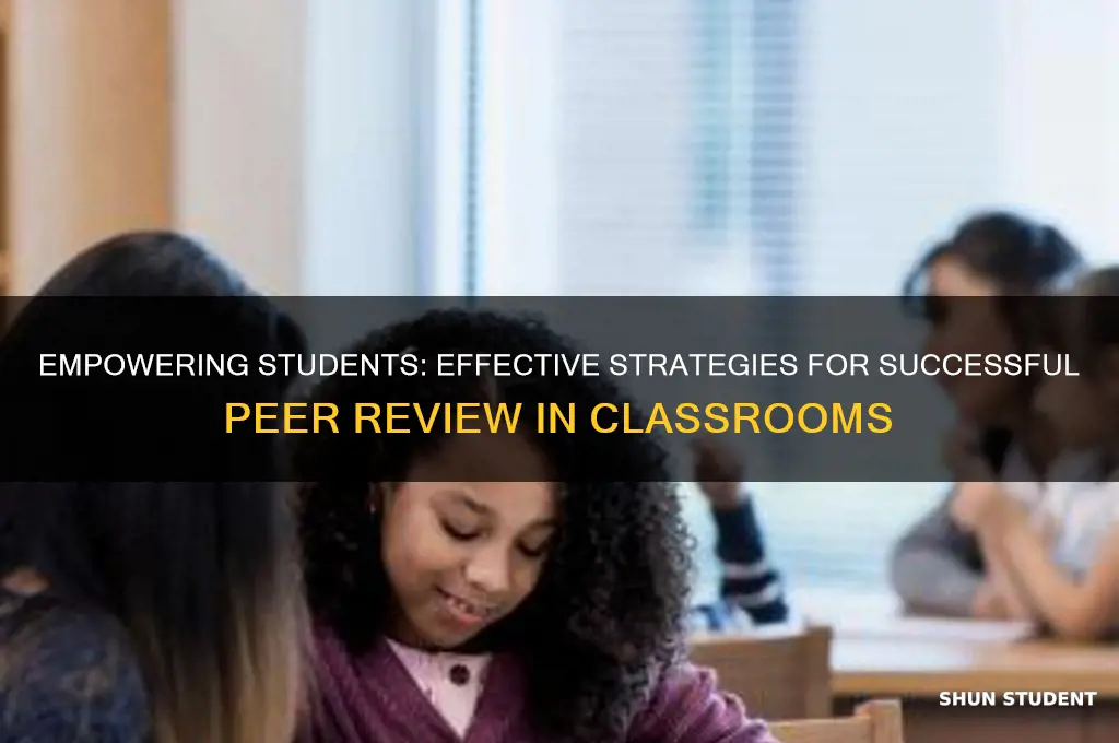how to help students with peer review