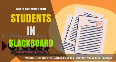 Concealing Grades in Blackboard: A Step-by-Step Guide for Instructors