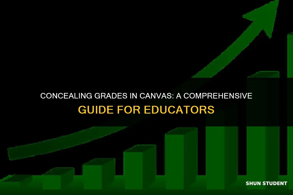 how to hide grades from students in canvas