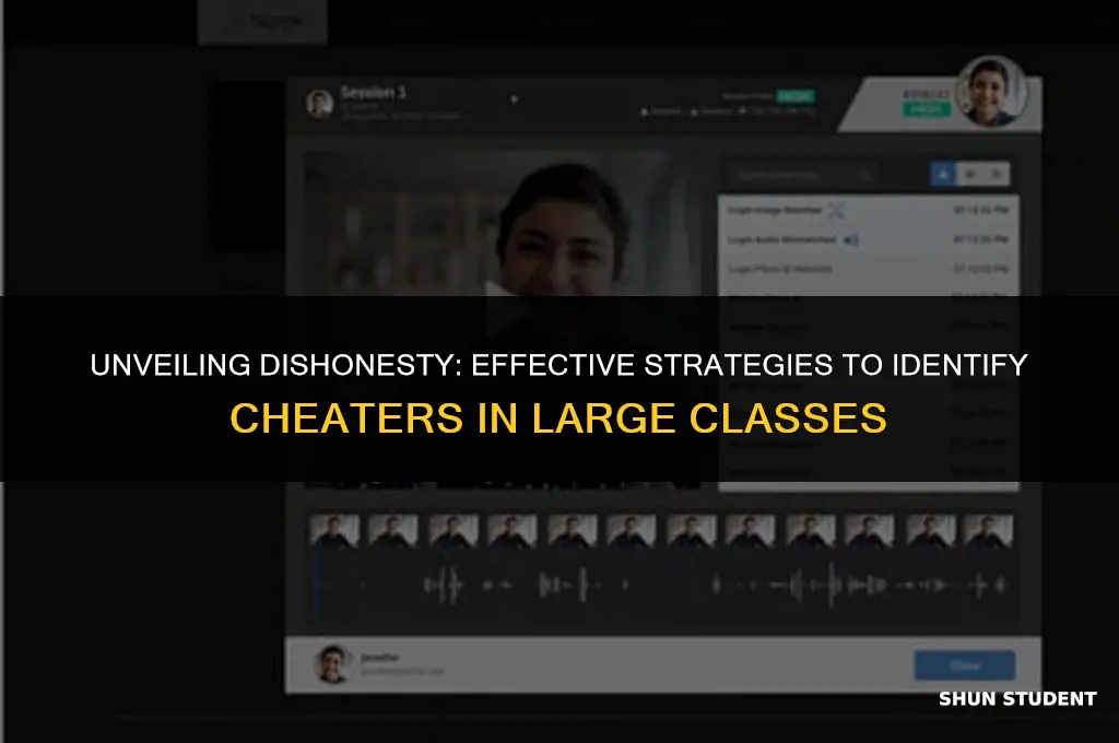 how to identify cheaters in a large class of students