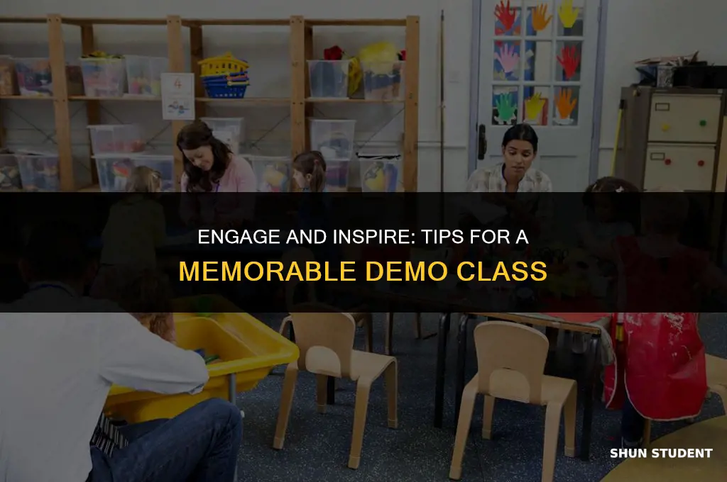 how to impress students in demo class