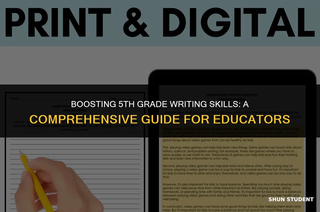 how to improve a students writing skills in 5th grade