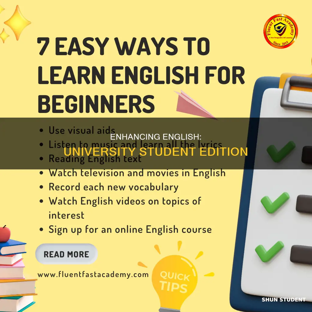 how to improve english university student
