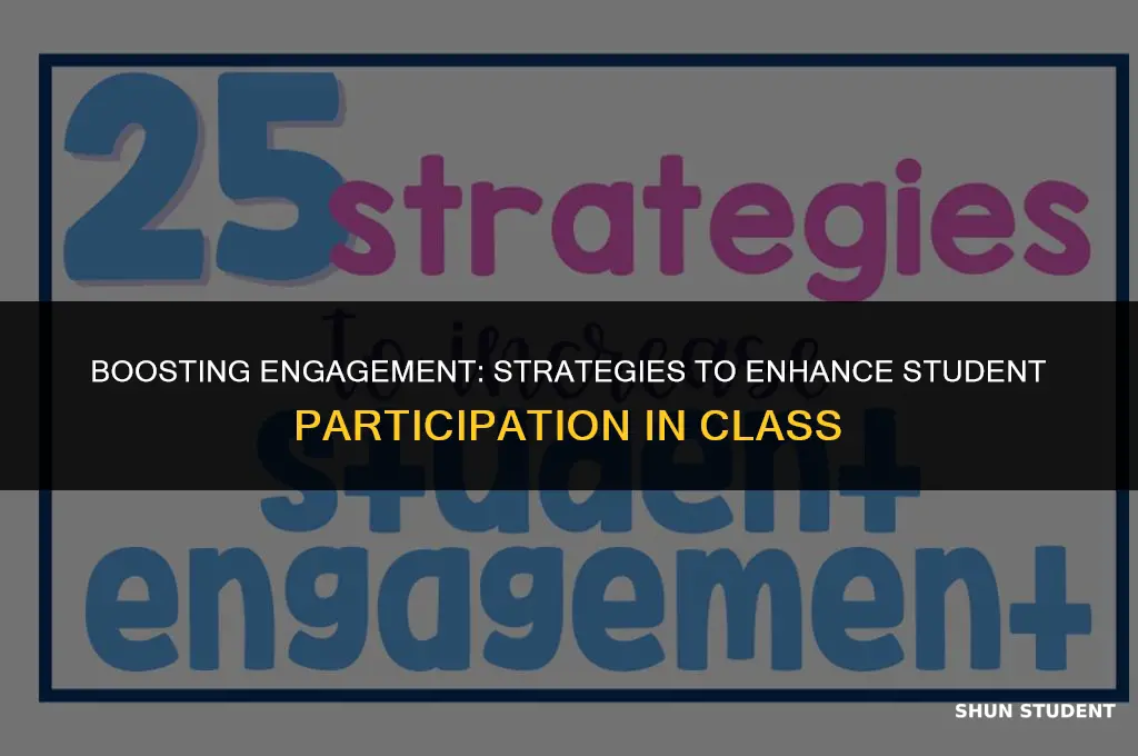 how to improve student participation in class