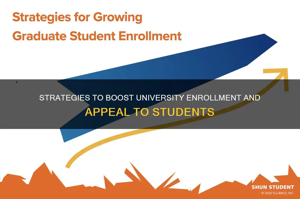how to increase student enrollment in university