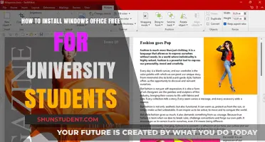 University Students: Install Office for Free
