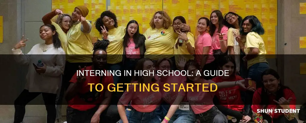 how to intern as a highschool student