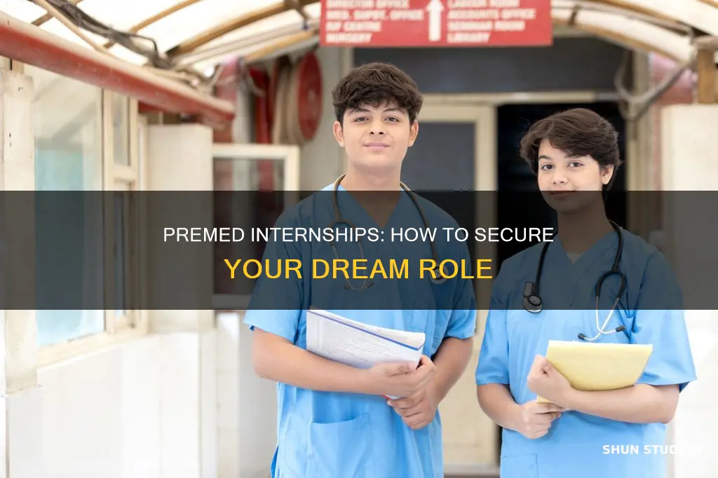 how to intern as a premed student