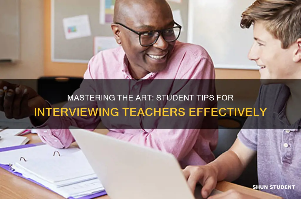 how to interview a teacher as a student