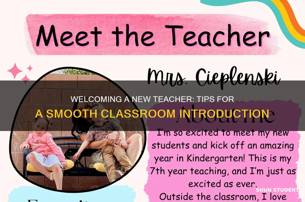 how to introduce a new teacher to students